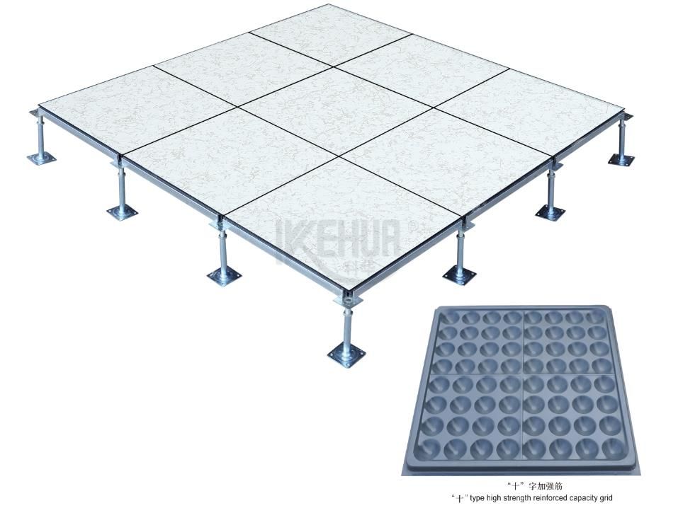 Anti-static steel raised access floor with edge  (HDG)
