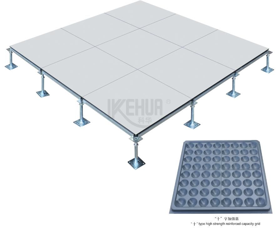 Anti-static steel raised access floor panel with ceramic tile (HDGc)