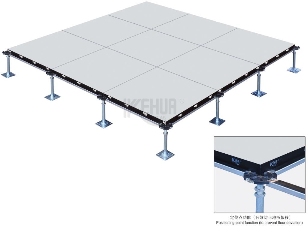 Calcium sulphate raised access floor with Ceramic tile (HDWc)